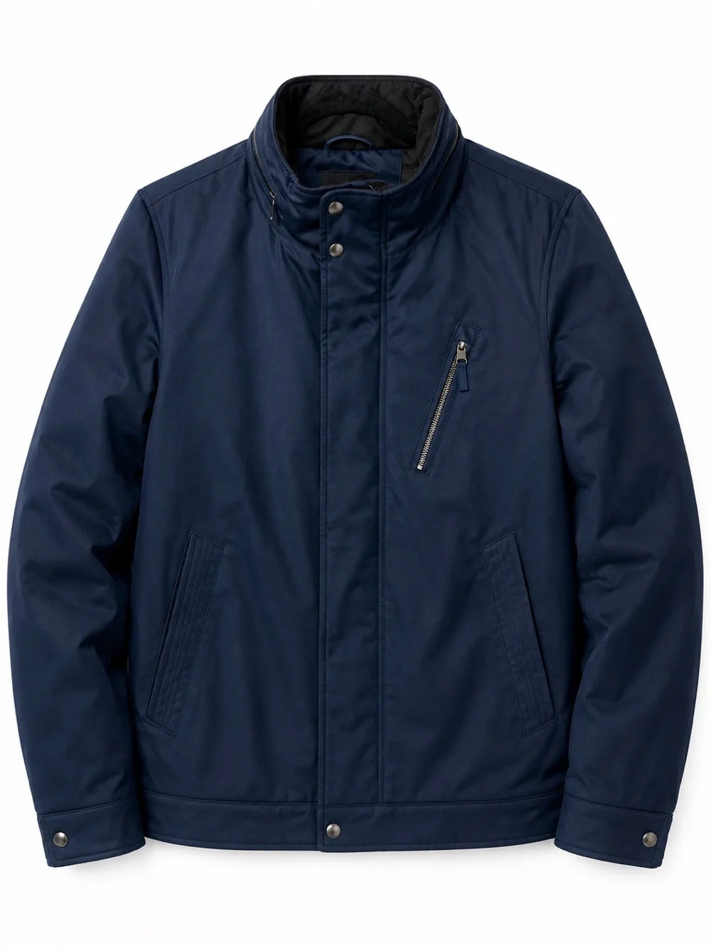 Banana Republic Water-Resistant Insulated Jacket Hidden Hood Men’s XL Navy